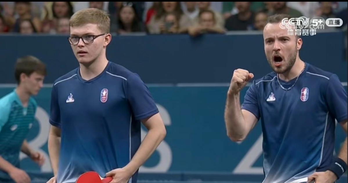 英国乒乓球队强势法国乒乓球队，张本智和爆发神勇的简单介绍
